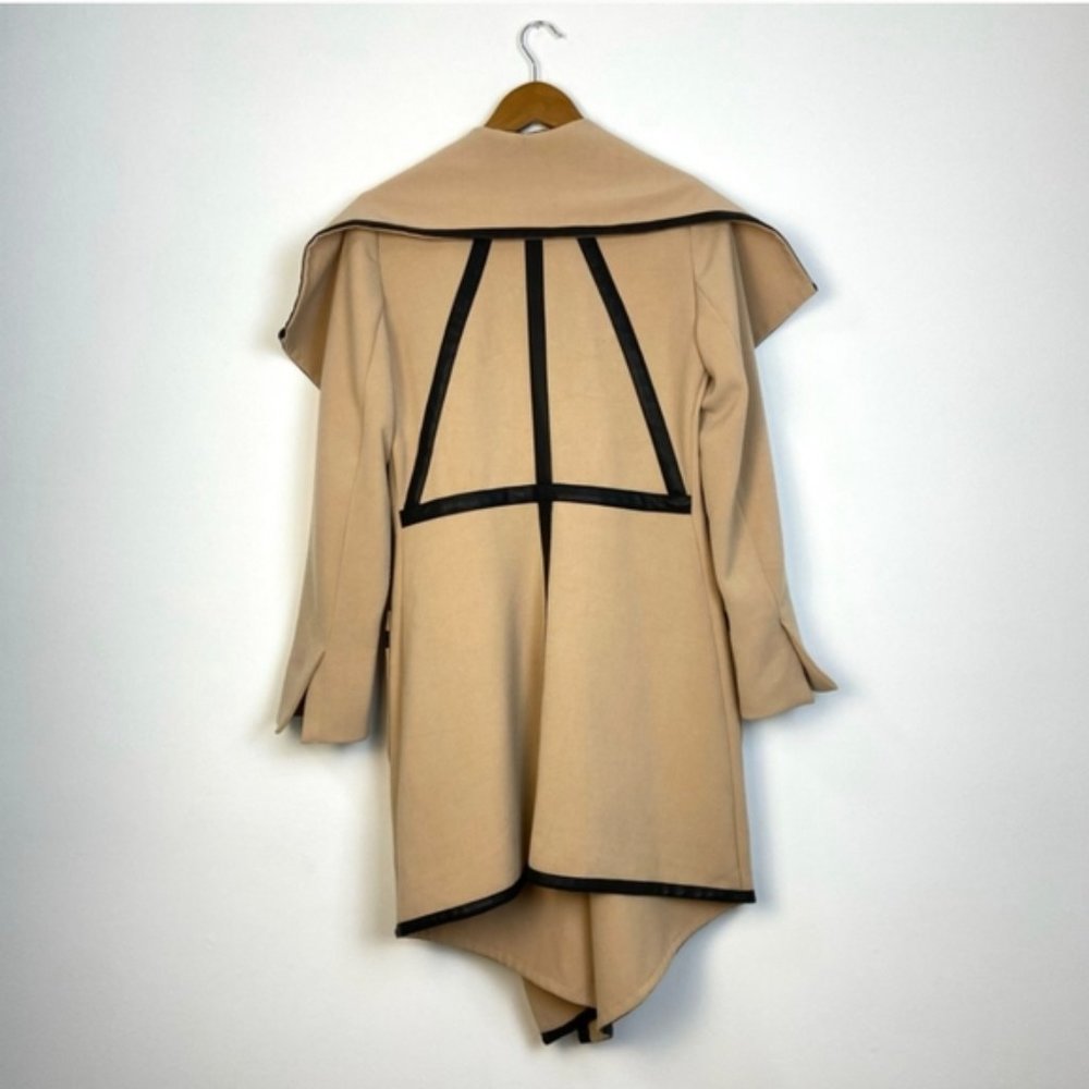 Jacqueline Conoir Beige Watefall Jacket - Picture 3 of 8